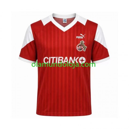 Camisola FC Köln 1992 1993 Retro Homem Equipamento Segundo Manga Curta